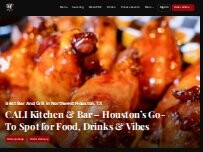 Website Screenshot Cali Kitchen and Bar