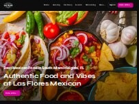 Website Screenshot Las Flores Mexican