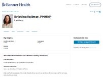 Website Screenshot Kristine L Vollmer, PMHNP