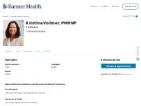 Website Screenshot Kristine L Vollmer, PMHNP
