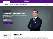Website Screenshot James C. Messina, MD