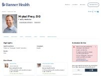 Website Screenshot Mykel Craig Frey, DO