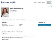 Website Screenshot Jessica Gracemarie Cole, DO