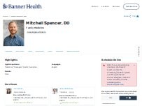 Website Screenshot Mitchell W Spencer, DO