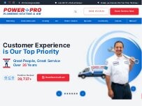 Website Screenshot Power Pro Plumbing Heating & Air