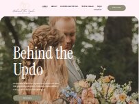 Website Screenshot Behind the Updo LLC
