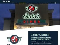 Website Screenshot Sadie's Diner