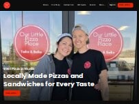 Website Screenshot Our Little Pizza Place