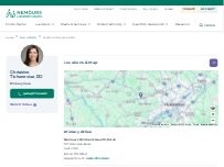 Website Screenshot Christine Tichonevicz, MD