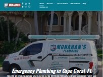 Website Screenshot Monahan's Plumbing