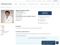 Website Screenshot Rizwan Dudekula, MD