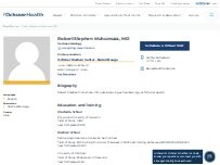 Website Screenshot Robert Stephen Muhumuza, MD