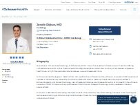Website Screenshot Jacob Dubuc, MD