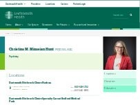 Website Screenshot Christina M. Minasian Hunt, PsyD, MLADC