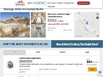 Website Screenshot Discount Self Storage - Crested Butte