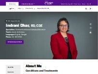 Website Screenshot Indrani Dhar, RD