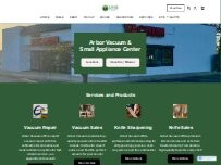 Website Screenshot Arbor Vacuum and Small Appliance Center - Brighton