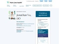 Website Jonathan Vu, DO