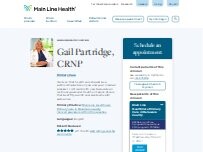 Website Screenshot Gail Partridge, CRNP