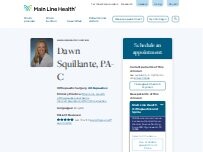Website Screenshot Dawn Squillante, PA-C