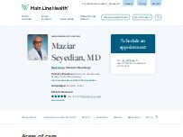 Website Screenshot Maziar Seyedian, MD