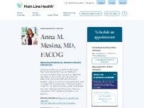 Website Screenshot Anna M. Mesina, MD