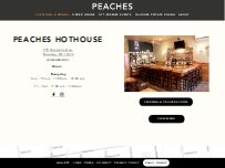 Website Screenshot Peaches HotHouse