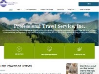 Website Screenshot Professional Travel Service, Inc.
