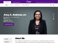 Website Screenshot Jinsy A. Andrews, MD