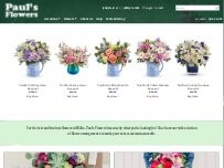 Website Screenshot Paul's Flowers