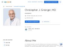 Website Screenshot Christopher J. Grainger, MD