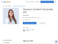 Website Screenshot Veronica Cordero Fernandez, MD