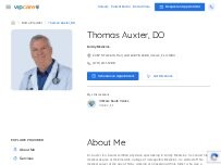 Website Screenshot Thomas Auxter, DO