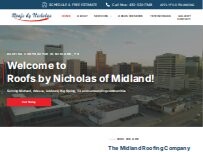 Website Screenshot Roofs By Nicholas of Midland