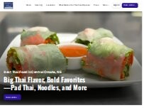 Website Screenshot Omaha Mercy Thai Restaurant