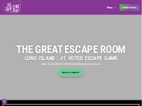 Website Screenshot The Great Escape Room Long Island