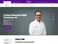 Website Screenshot Carlos Eduardo Hallo Carrasco, MD