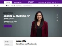 Website Screenshot Joanne G. Hudkins, NP