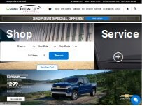 Website Screenshot Healey Brothers Chevrolet