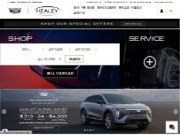 Website Screenshot Healey Cadillac