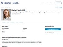 Website Screenshot Kelly Jean Pugh, MD