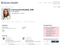 Website Screenshot Carmencita F Medalle, FNP