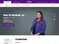 Website Screenshot Ban Al-Sunboli, MD