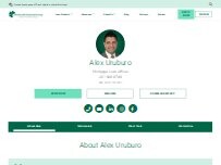 Website Screenshot Alex Uruburo with FitzGerald Financial Group