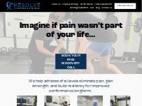 Website Screenshot Resolve Physical Therapy and Performance