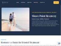 Website Screenshot Shore Point Recovery | Luxury Rehab & Alcohol Detox Center