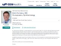 Website Screenshot Brett Pariseau, MD