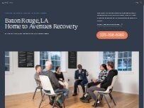 Website Screenshot Avenues Recovery Center at Baton Rouge