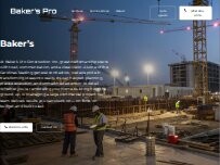 Website Screenshot Baker's Pro Construction Inc.