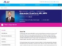 Website Screenshot Alexander Crawford, MD, MPH